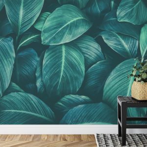 Papier Peint Feuilles Tropicales Sombres – Image 7