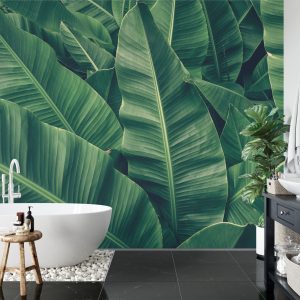 Papier Peint Feuilles Tropicales Rétro – Image 5