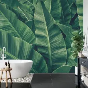 Papier Peint Feuilles Tropicales Rétro – Image 5