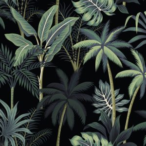 Papier Peint Arbres Et Feuilles De Palmier – Image 1