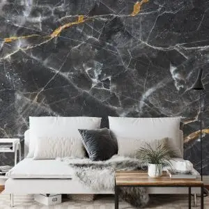 Papier Peint Marbre Dans Les Tons Gris – Image 3
