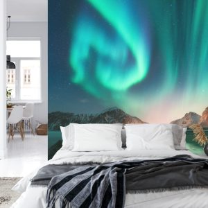 Papier Peint Paysage Lumières Boréales – Image 8