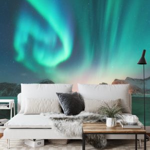 Papier Peint Paysage Lumières Boréales – Image 3