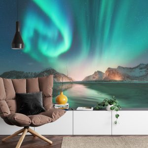 Papier Peint Paysage Lumières Boréales – Image 4