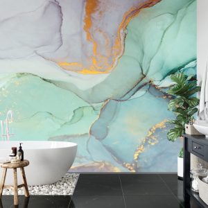 Papier Peint Marbre Ornemental Coloré – Image 5