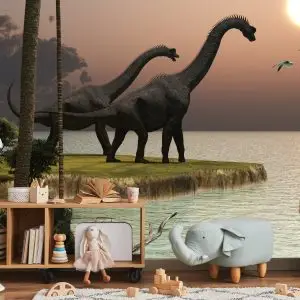 Papier Peint Dinosaures Au Bord De L'eau – Image 5