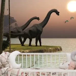Papier Peint Dinosaures Au Bord De L'eau – Image 6