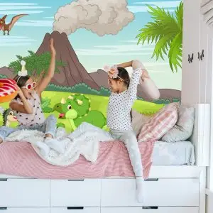Papier Peint Dinosaures Et Volcan – Image 7