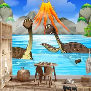 Papier Peint Dinosaures Dans L'eau – Image 3
