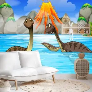 Papier Peint Dinosaures Dans L'eau – Image 4