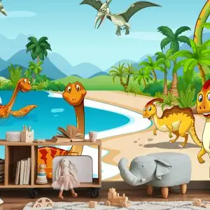 Papier Peint Dinosaures Sur La Plage – Image 5
