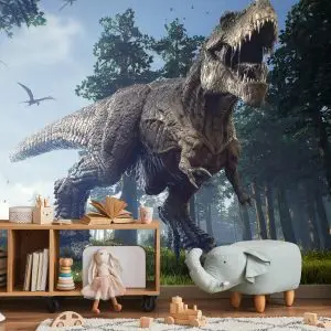 Papier Peint Tyrannosaure Dans La Forêt – Image 5