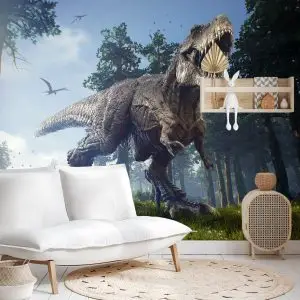 Papier Peint Tyrannosaure Dans La Forêt – Image 4