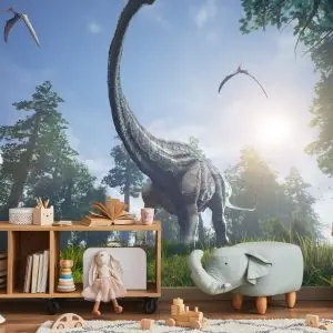 Papier Peint Dinosaure Réaliste Au Soleil. – Image 5