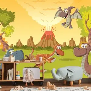 Papier Peint Dinosaures De Conte De Fées – Image 5