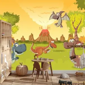 Papier Peint Dinosaures De Conte De Fées – Image 3