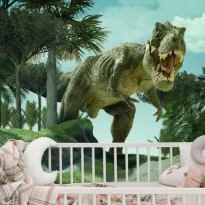 Papier Peint Dinosaure Réaliste Dans Le Vert – Image 6