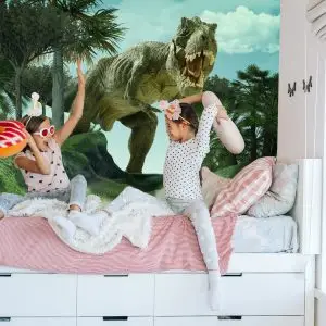 Papier Peint Dinosaure Réaliste Dans Le Vert – Image 7