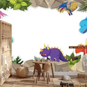Papier Peint Dinosaures Sur Les Rochers – Image 3