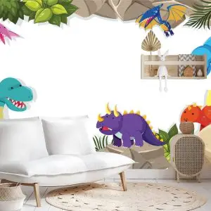 Papier Peint Dinosaures Sur Les Rochers – Image 4