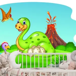 Papier Peint Dinosaures Sur La Clairière – Image 6