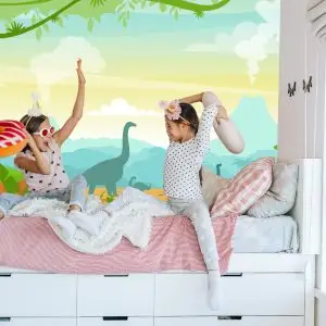 Papier Peint Dinosaures Dans La Jungle – Image 7