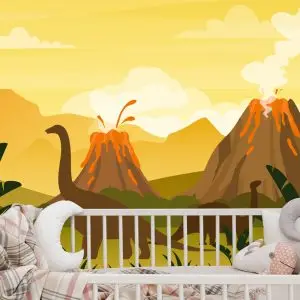 Papier Peint Dinosaures Et Paysage – Image 6