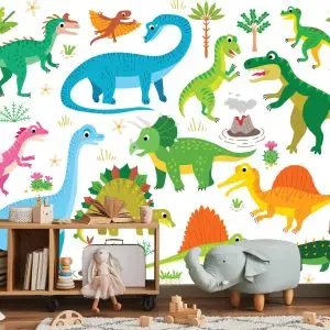 Papier Peint Des Dinosaures Comme Dans Les Dessins Animés – Image 5
