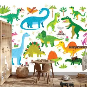 Papier Peint Des Dinosaures Comme Dans Les Dessins Animés – Image 3