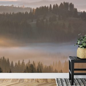 Papier Peint Forêt Dans Le Brouillard – Image 7