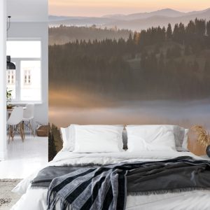 Papier Peint Forêt Dans Le Brouillard – Image 8