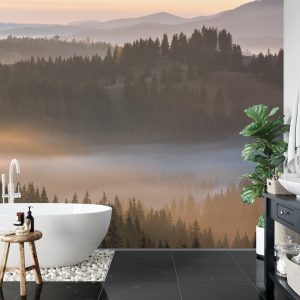 Papier Peint Forêt Dans Le Brouillard – Image 5