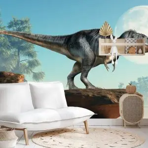 Papier Peint Dinosaure Sur Les Rochers – Image 4