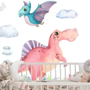 Papier Peint Dinosaures Aquarelles – Image 6
