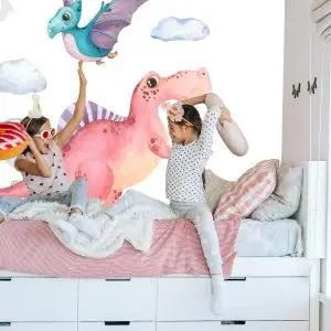 Papier Peint Dinosaures Aquarelles – Image 7