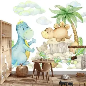 Papier Peint Petits Dinosaures Sur Les Pierres – Image 3