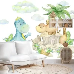 Papier Peint Petits Dinosaures Sur Les Pierres – Image 4