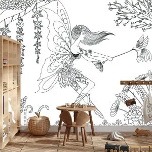 Papier Peint Fées Et Fleurs – Image 3