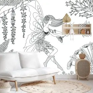 Papier Peint Fées Et Fleurs – Image 4