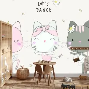 Papier Peint Chats Dansants – Image 3