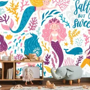 Papier Peint Sirène Et Récif De Corail – Image 5
