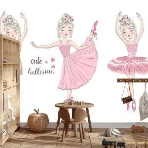 Papier Peint Danseurs Roses – Image 3