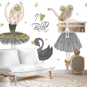 Papier Peint Danseur De Ballet Et Cygne Noir – Image 4