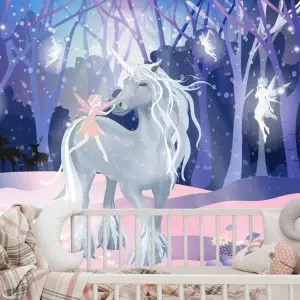 Papier Peint Licorne Avec Des Fées – Image 6