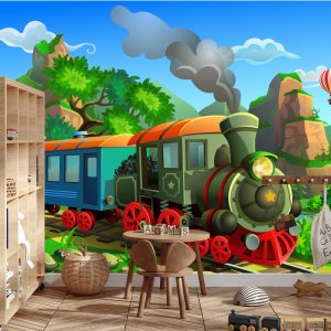 Papier Peint Train Et Paysage – Image 3