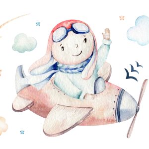 Papier Peint Garçon Dans Un Avion – Image 1