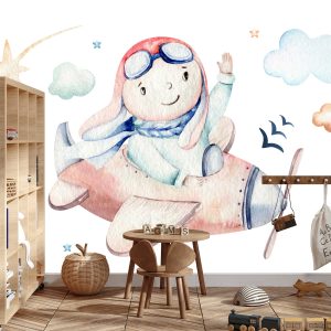 Papier Peint Garçon Dans Un Avion – Image 3