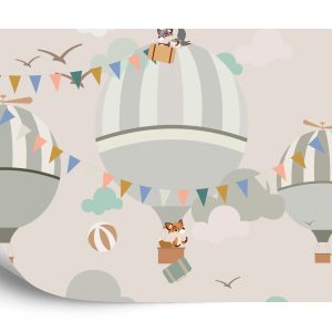 Papier Peint Animaux Et Ballons Volants – Image 2