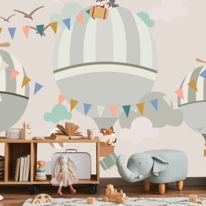 Papier Peint Animaux Et Ballons Volants – Image 5