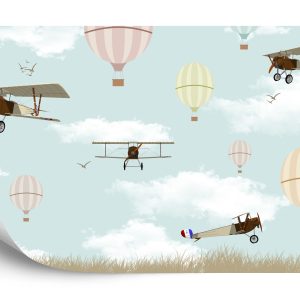 Papier Peint Avions Et Ballons Dans Le Ciel – Image 2